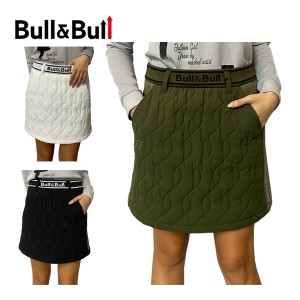 Bull＆Bull ゴルフウェア レディース キルティング スカート W080-72011 2023年秋冬モデル S-L