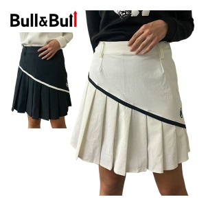 Bull＆Bull ゴルフウェア レディース プリーツスカート W080-72015 2023年秋冬モデル S-L
