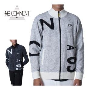 NCP ノーコメントパリ メンズ ゴルフウェア モヘア風 フルジップ ニット セーター NCP-KN0003 2023年秋冬モデル M-XL