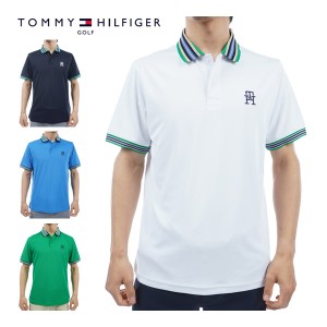 トミーヒルフィガー ゴルフ ウェア メンズ マルチライン 半袖 ポロシャツ THMA407 2024年春夏モデル M-XL