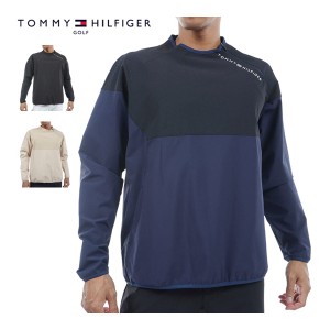 トミーヒルフィガー ゴルフ ウェア メンズ プルオーバー モックジャケット THMA428 2024年春夏モデル M-XL