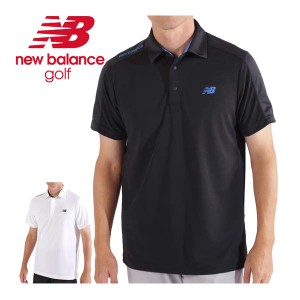 ニューバランス メンズ ゴルフウェア WORLD ワッフル×チェック 半袖ポロシャツ 012-4168008 2024年春夏モデル M-LL
