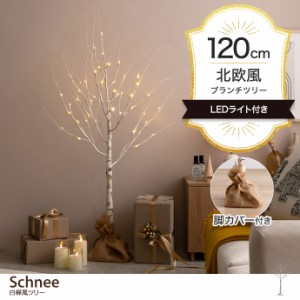 【g156006】Schnee シュネー クリスマスツリー ツリー ブランチツリー バーチツリー ヌードツリー 高さ120 組み立て簡単