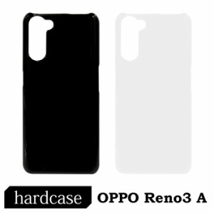 OPPO Reno3 A ケース プラケース ハードケース 硬い 耐衝撃 ハード カバー スマホケース スマホカバー ブラック クリア 楽天モバイル fj6