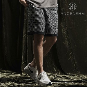 2024 春夏 先行予約 5月下旬〜6月上旬入荷予定 ANGENEHM アンゲネーム Uneven texture sweater shorts メンズ ショートパンツ atfpts