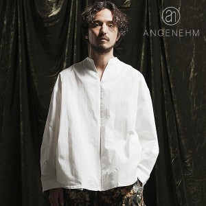 2024 春夏 先行予約 4月中旬〜下旬入荷予定 ANGENEHM アンゲネーム Fastener skipper design shirt メンズ シャツ 送料無料 atftps