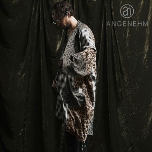 2024 春夏 先行予約 4月下旬〜5月上旬入荷予定 ANGENEHM アンゲネーム Patterned switching KIMONO Like Gown メンズ ガウン atftps