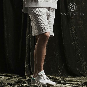 2024 春夏 先行予約 5月下旬〜6月上旬入荷予定 ANGENEHM アンゲネーム Light yarn cable stitch shorts メンズ ショートパンツ atfpts