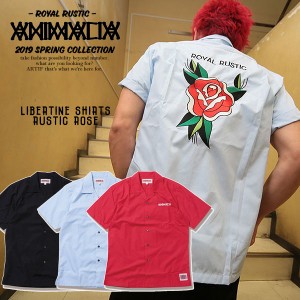 50％OFF SALE セール ANIMALIA アニマリア LIBERTINE SHIRTS : RUSTIC ROSE メンズ シャツ 半袖 ストリート atftps