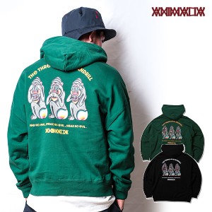 ANIMALIA アニマリア BIG SILHOUETTE P/O HOODIE - THE THREE WISE MANDRILL メンズ atftps