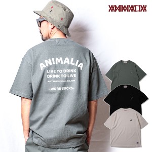 ANIMALIA アニマリア BIG SILHOUETTE HEAVEY OZ. TEE - WORK SUCKS メンズ Tシャツ atftps