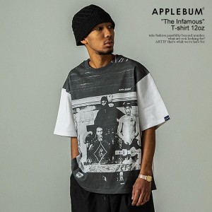 APPLEBUM アップルバム ”The Infamous” T-shirt メンズ Tシャツ 半袖 クルーネックTシャツ ヘビーオンス 送料無料 ストリート atftps