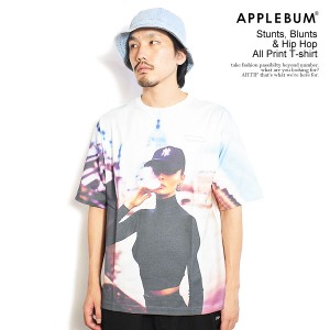 APPLEBUM アップルバム "Stunts, Blunts & Hip Hop" All Print T-shirt メンズ Tシャツ 半袖 カットソー 送料無料 atftps