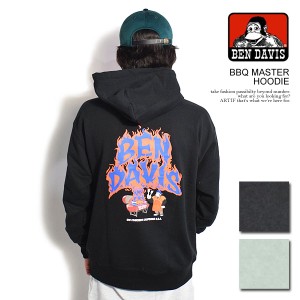 BEN DAVIS ベンデイビス BBQ MASTER HOODIE メンズ パーカー プルオーバー ヘビーウェイト ビッグシルエット atftps