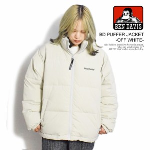 BEN DAVIS ベンデイビス BD PUFFER JACKET -OFF WHITE- メンズ ジャケット スタンドカラー 中綿ジャケット 送料無料 ストリート atfjkt