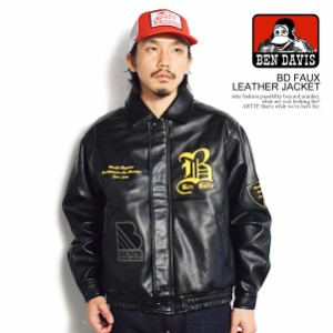 BEN DAVIS ベンデイビス BD FAUX LEATHER JACKET メンズ ジャケット ブルゾン フェイクレザー 送料無料 ストリート atfjkt