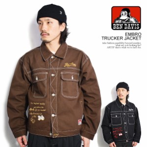 BEN DAVIS ベンデイビス EMBRO TRUCKER JACKET メンズ ジャケット トラッカージャケット ワークジャケット 送料無料 atfjkt