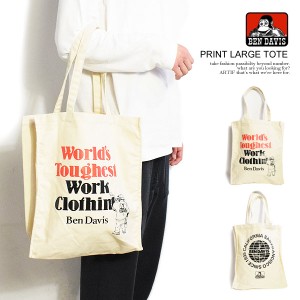 BEN DAVIS ベンデイビス PRINT LARGE TOTE メンズ トートバッグ バッグ エコバッグ プリントトート ストリート atfacc