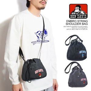 BEN DAVIS ベンデイビス EMBRO STRING SHOULDER BAG メンズ ショルダーバッグ バッグ カバン ドローストリングバッグ atfacc