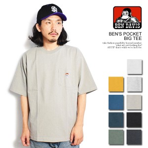 BEN DAVIS ベンデイビス BEN'S POCKET BIG TEE メンズ Tシャツ 半袖 半袖Tシャツ ストリート atftps