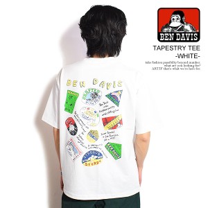 BEN DAVIS ベンデイビス TAPESTRY TEE -WHITE- メンズ Tシャツ 半袖 バック プリント オーバーサイズ ストリート atftps