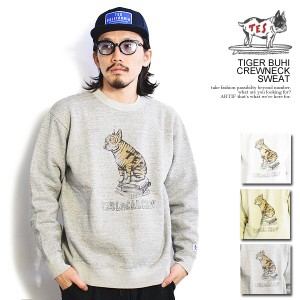 The Endless Summer エンドレスサマー TES TIGER BUHI CREWNECK SWEAT メンズ スウェット トレーナー クルーネック atftps