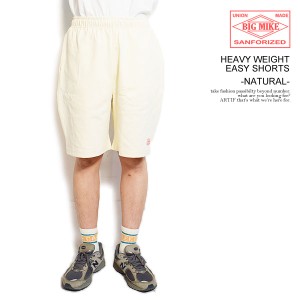 BIG MIKE ビッグマイク HEAVY WEIGHT EASY SHORTS -NATURAL- メンズ パンツ ショートパンツ ヘビーウェイト ショーツ ストリート atfpts