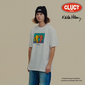 CLUCT×Keith Haring(キース・ヘリング) クラクト #C [S/S TEE] Keith Haring メンズ Tシャツ 半袖 コラボレーション atftps