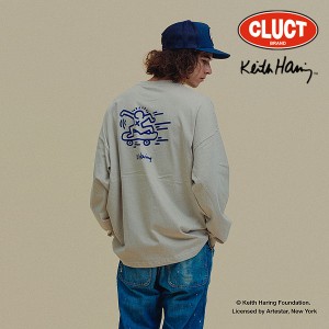 CLUCT×Keith Haring(キース・ヘリング) クラクト #D [L/S TEE] Keith Haring メンズ Tシャツ 長袖 ロンT コラボレーション 送料無料 atf