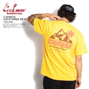 COOKMAN クックマン T-shirts California bear -YELLOW- メンズ Tシャツ 半袖 半袖Tシャツ ストリート cookman tシャツ atftps