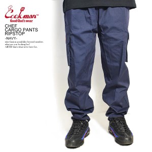 COOKMAN クックマン CHEF CHEF CARGO PANTS RIPSTOP -NAVY- 33892 メンズ パンツ シェフパンツ ストリート atfpts