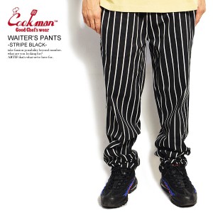 COOKMAN クックマン WAITER'S PANTS -STRIPE BLACK- メンズ パンツ ウェイターズパンツ イージーパンツ ストリート atfpts