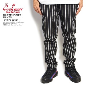 COOKMAN クックマン BARTENDER'S PANTS -STRIPE BLACK- メンズ パンツ バーテンダーパンツ イージーパンツ ストリート atfpts