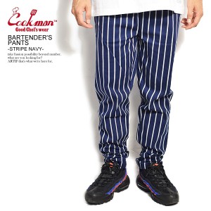 COOKMAN クックマン BARTENDER'S PANTS -STRIPE NAVY- メンズ パンツ バーテンダーパンツ イージーパンツ ストリート atfpts