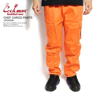 COOKMAN クックマン CHEF CARGO PANTS -ORANGE- メンズ パンツ シェフパンツ イージーパンツ カーゴパンツ ストリート atfpts