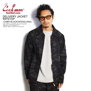 COOKMAN クックマン DELIVERY JACKET -CAMO BLACK(WOODLAND)- メンズ ジャケット デリバリージャケット アウター ストリート atfjkt