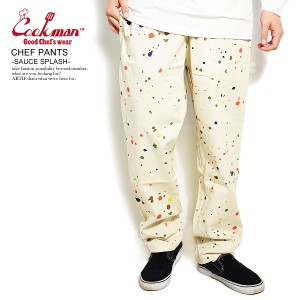 COOKMAN クックマン CHEF PANTS -SAUCE SPLASH- 231-32854 メンズ パンツ シェフパンツ イージーパンツ ストリート atfpts