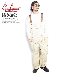 COOKMAN クックマン FISHERMAN'S BIB OVERALL -SAUCE SPLASH- メンズ オーバーオール サロペット パンツ 送料無料 atfpts