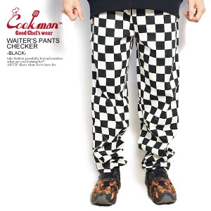 COOKMAN クックマン WAITER'S PANTS CHECKER -BLACK- 34821 34884 パンツ ウェイターズパンツ ストリート atfpts