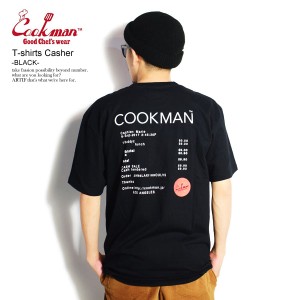 COOKMAN クックマン T-shirts Casher -BLACK- メンズ Tシャツ 半袖 半袖Tシャツ ストリート cookman tシャツ atftps