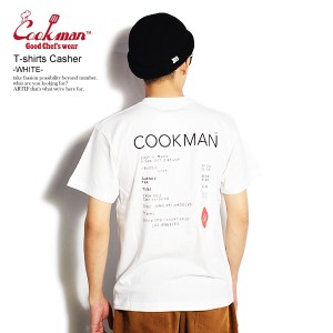 COOKMAN クックマン T-shirts Casher -WHITE- メンズ Tシャツ 半袖 半袖Tシャツ ストリート cookman tシャツ atftps