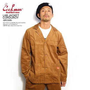 COOKMAN クックマン LAB.JACKET CORDUROY -BROWN- 231-03417 メンズ ジャケット ラボジャケット アウター ストリート atfjkt