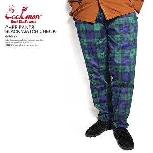 COOKMAN クックマン CHEF PANTS BLACK WATCH CHECK -NAVY- 231-03822 34825 パンツ シェフパンツ イージーパンツ ストリート atfpts