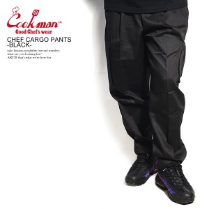 COOKMAN クックマン CHEF CARGO PANTS -BLACK- 231-23830 パンツ シェフパンツ カーゴパンツ atfpts