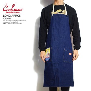 COOKMAN クックマン LONG APRON -DENIM- 233-03939 32913 メンズ エプロン ロングエプロン cookman atfacc