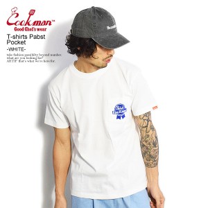 COOKMAN クックマン T-shirts Pabst Pocket -WHITE- メンズ Tシャツ 半袖 半袖Tシャツ ストリート cookman tシャツ atftps