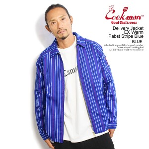 COOKMAN クックマン Delivery Jacket EX Warm Pabst Stripe Blue -BLUE- メンズ ジャケット デリバリージャケット 送料無料 atfjkt