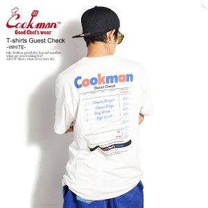COOKMAN クックマン T-shirts Guest Check -WHITE- メンズ Tシャツ 半袖 半袖Tシャツ ストリート cookman tシャツ atftps