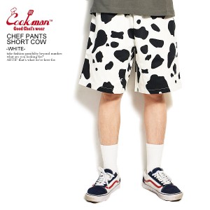 COOKMAN クックマン CHEF PANTS SHORT COW -WHITE- 231-32938 メンズ ショートパンツ ショーツ ストリート atfpts
