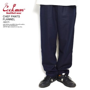 COOKMAN クックマン CHEF PANTS FLANNEL -NAVY- メンズ パンツ シェフパンツ イージーパンツ ストリート atfpts